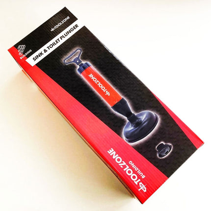 Drain Plunger Syringe Type With Interchangeable Heads - Toolzone KDPHW205