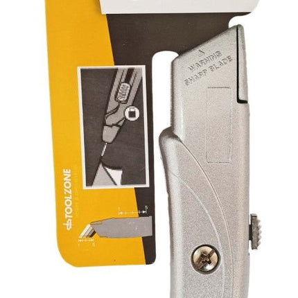 Utility Knife Retractable With Blade Storage - Toolzone KDPKN047