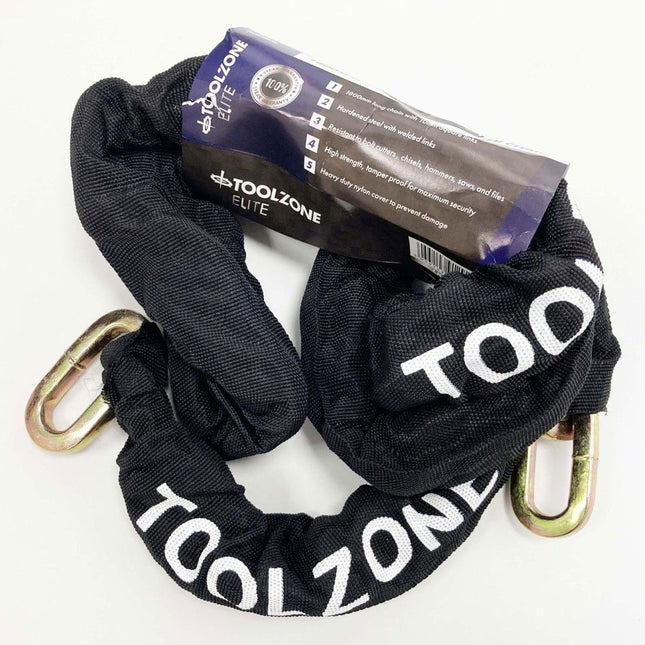Chain Nylon Covered 1.8m x 10mm Heavy Duty Square Link - Toolzone KDPLK020