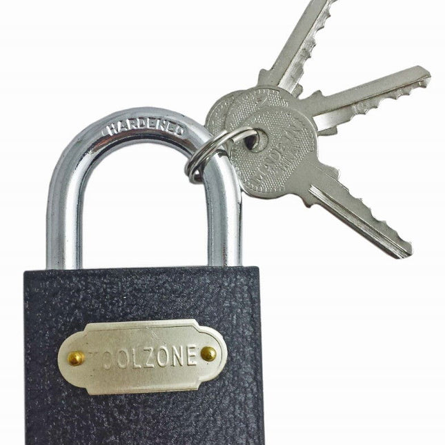 Padlock Cast Iron 50mm With 3 Keys - Toolzone KDPLK029