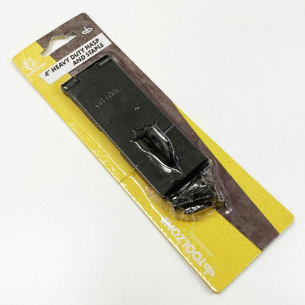 Hasp And Staple Heavy Duty 4 100x38mm With 8 Screws - Toolzone KDPLK083