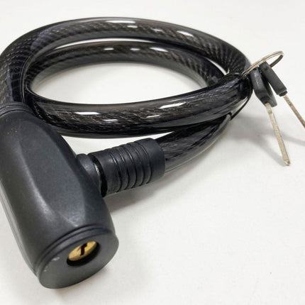 Cable Lock 15mm x 800mm With 2 Keys - Toolzone KDPLK097