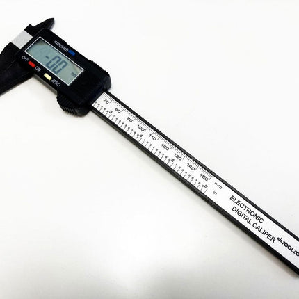 Digital Vernier Carbon Fibre 0-150mm 0-6 - Toolzone KDPMS052