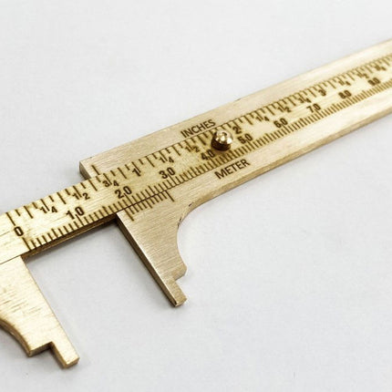 Caliper Vernier Brass 100mm Metric And Imperial - Toolzone KDPMS060