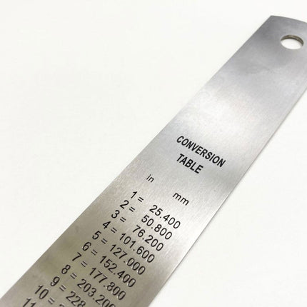 Stainless Steel Ruler 24 1.2mm Thickness Metric And Imperial - Toolzone KDPMS101