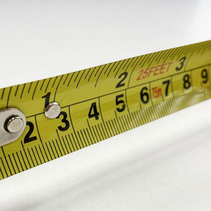 Tape Measure 7.5m x 25mm Rubber Coated Metric And Imperial - Toolzone KDPMS124