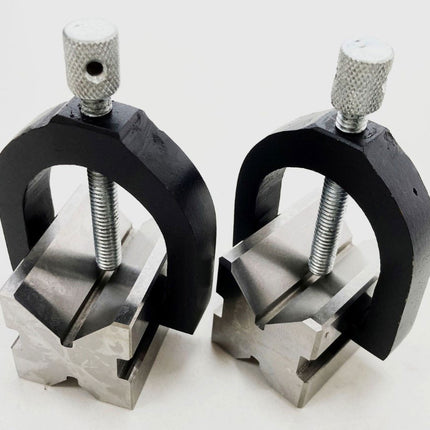 V Block And Clamp Set Pair 50x38x38mm MAX Capacity 41mm - Toolzone KDPMS163