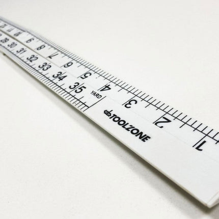 Folding Plastic Rule 1m Metric And Imperial - Toolzone KDPMS165