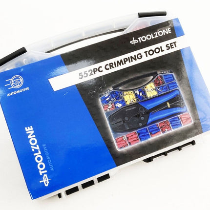 Crimping Tool Set 552PC With Insulated Terminals And Accessories - Toolzone KDPPL130
