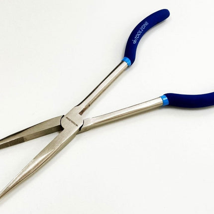 Long Nose Pliers Straight 11 Crv Soft Grip Handles - Toolzone KDPPL132
