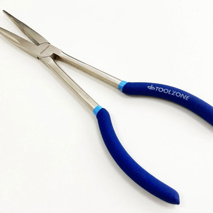 Long Nose Pliers Straight 11 Crv Soft Grip Handles - Toolzone KDPPL132