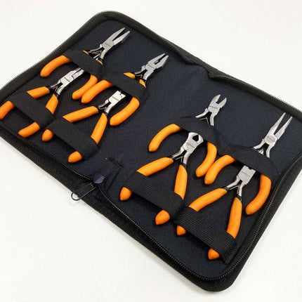 Mini Plier Set Assorted 8PC Chrome Vanadium Steel - Toolzone KDPPL137