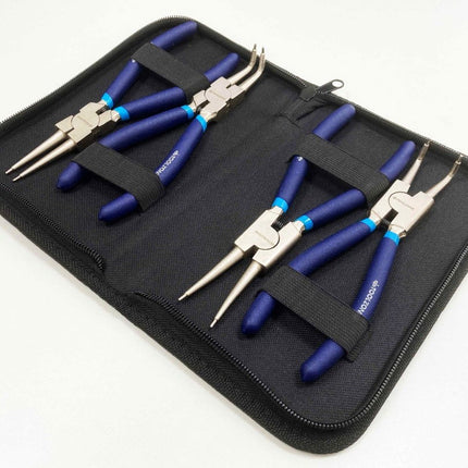 Circlip Plier Set 4PC 7 Crv 6150 Drop Forged Steel - Toolzone KDPPL138
