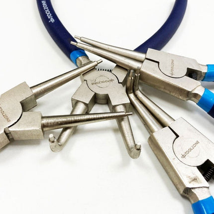 Circlip Plier Set 4PC 9 Crv 6150 Drop Forged Steel - Toolzone KDPPL139
