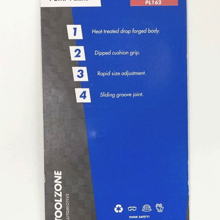 Water Pump Pliers 16 Satin Finish Groove Joint - Toolzone KDPPL162
