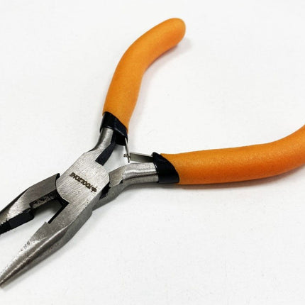 Mini Long Nose Plier Spring Loaded Foam Handles - Toolzone KDPPL176