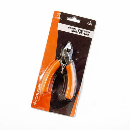 Mini Wire Cut Pliers Stainless Steel 95mm Pvc Handle - Toolzone KDPPL183