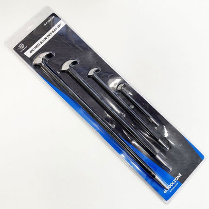 Pry Bar Set Heel & Toe 4PC 6, 12, 16, 20 Drop Forged - Toolzone KDPPN087