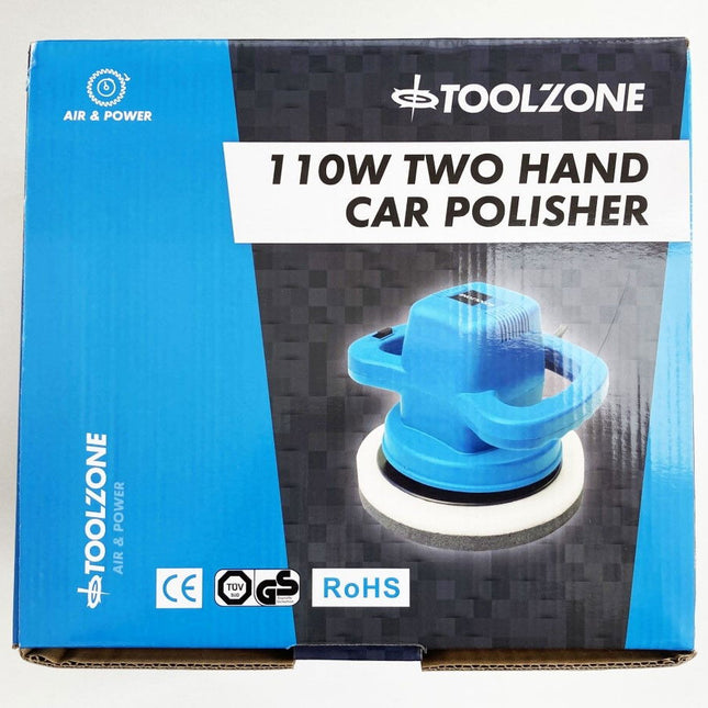 Car Polisher 110W 240V Two Hand 3000rpm - Toolzone KDPPW091