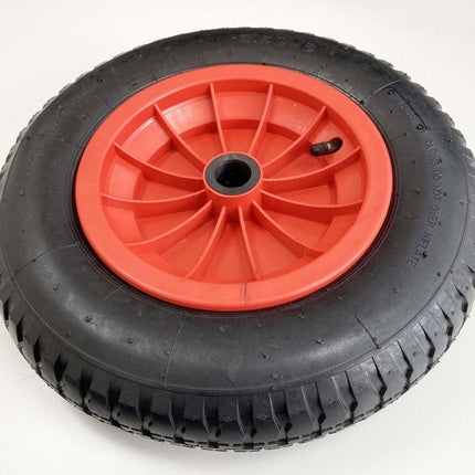 Wheelbarrow Wheel 350x85mm 4PLY 25mm Bore 3.50-8 - Toolzone KDPRM026