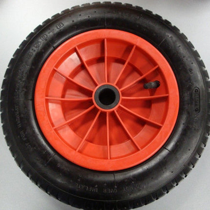 Wheelbarrow Wheel 350x85mm 4PLY 25mm Bore 3.50-8 - Toolzone KDPRM026