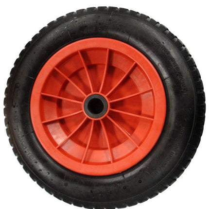 Wheelbarrow Wheel 350x85mm 4PLY 25mm Bore 3.50-8 - Toolzone KDPRM026