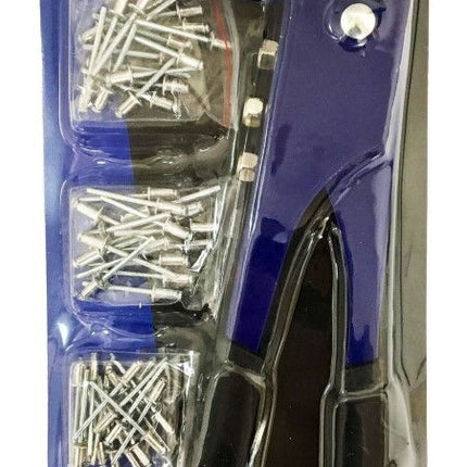 Hand Riveter With 75 Rivets 4 Nozzles - Toolzone KDPRV001