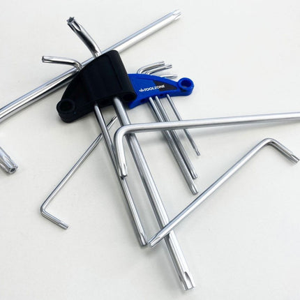 Extra-long Tamperproof Star Key Set 9PC T10-T50 - Toolzone KDPSD076