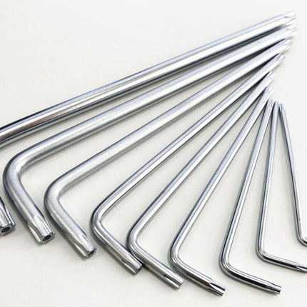 Extra-long Tamperproof Star Key Set 9PC T10-T50 - Toolzone KDPSD076