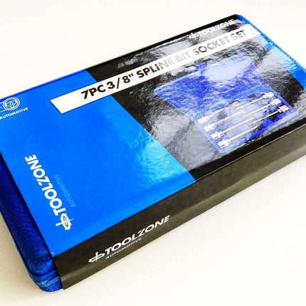 Spline Socket Set 7PC 3/8 Drive 110mm M4-M10 - Toolzone KDPSD080