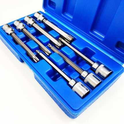 Star Bit Set 7PC 3/8 Drive 110mm T25-T60 - Toolzone KDPSD081
