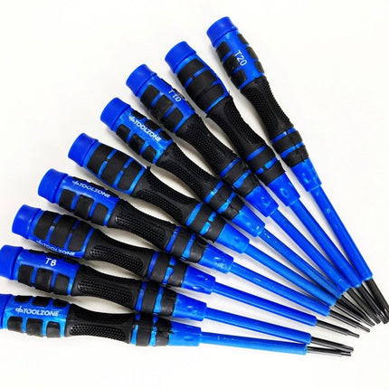 Precision Star Screwdriver Set 9PC T4-T20 Soft Grip - Toolzone KDPSD084