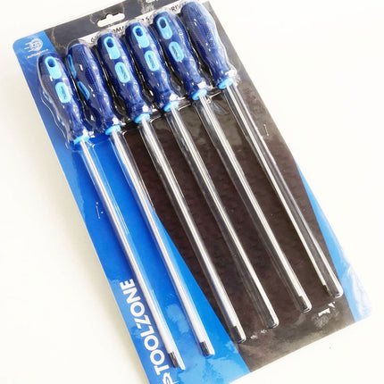 Star Screwdriver Set 6PC 250mm T10-T30 - Toolzone KDPSD089