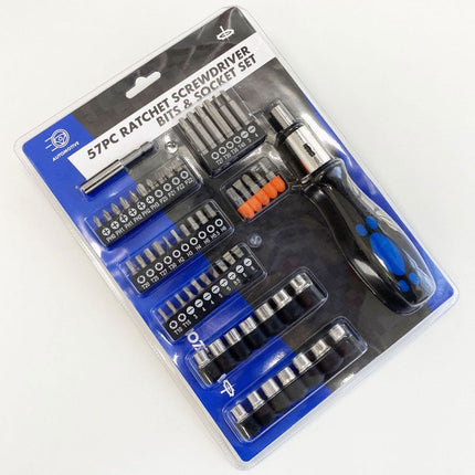 Ratchet Screwdriver And Socket Set 57PC - Toolzone KDPSD102