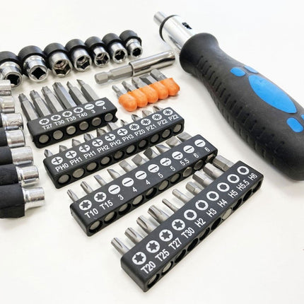 Ratchet Screwdriver And Socket Set 57PC - Toolzone KDPSD102