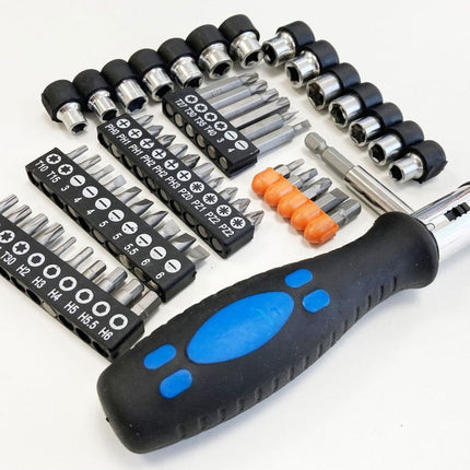 Ratchet Screwdriver And Socket Set 57PC - Toolzone KDPSD102