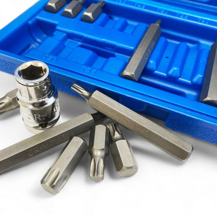 Star Bit Set 15PC With 1/2 Adaptor 30mm 75mm - Toolzone KDPSD129