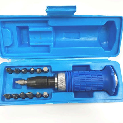 Impact Screwdriver Set With 13 Bits 1/2 Drive - Toolzone KDPSD173