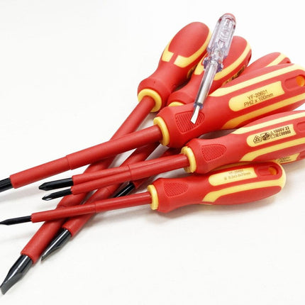 Screwdriver Set Vde 8PC With Tester - Toolzone KDPSD193
