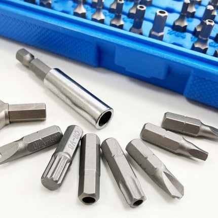 Security Power Bit Set Crv 100PC Star Torq Spline Tri-wing Square Spanner Hex - Toolzone KDPSD244