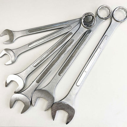 Jumbo Combination Spanners Set 6PC 1-3/8 To 2 Af - Toolzone KDPSP009