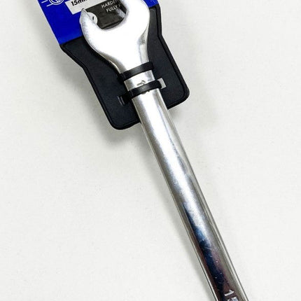 Combination Spanner 15mm Chrome Vanadium Polished - Toolzone KDPSP018