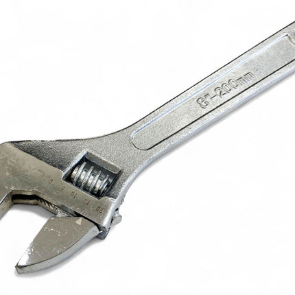 Adjustable Spanner 8 MAX Jaw 25mm Drop Forged Chrome Plated - Toolzone KDPSP043