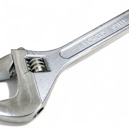 Adjustable Spanner 12 MAX Jaw 33mm Drop Forged Chrome Plated - Toolzone KDPSP045
