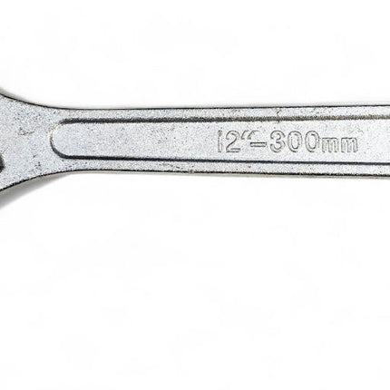 Adjustable Spanner 12 MAX Jaw 33mm Drop Forged Chrome Plated - Toolzone KDPSP045