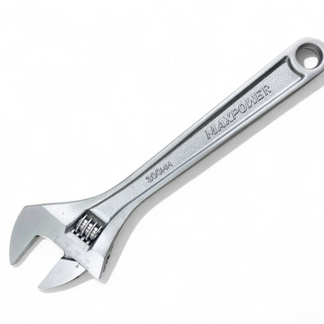 Adjustable Spanner 12 MAX Jaw 35mm Drop Forged Satin Finish - Toolzone KDPSP053