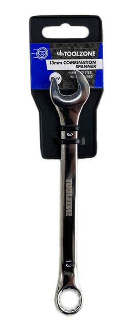 Combination Spanner 13mm Polished Chrome Vanadium - Toolzone KDPSP114