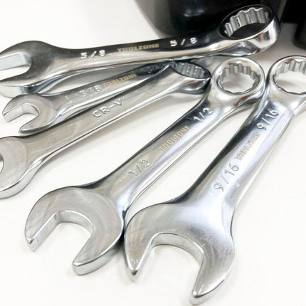 Spanner Set 32pc Metric/af Stubby And Combination Chrome Vanadium - Toolzone KDPSP173
