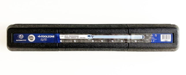 Torque Wrench 1/2 Drive 42-210nm Calibration Certificate Locking Nut - Toolzone KDPSS021