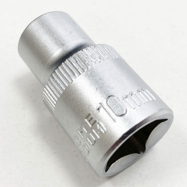 Socket 1/2 Drive 10mm Crv Satin Single Hex - Toolzone KDPSS069